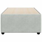 vidaXL Cadre de lit sans matelas gris clair 100x200 cm velours