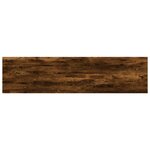 vidaXL Étagères murales 4 Pièces chêne fumé 40x10x1 5cm bois d'ingénierie