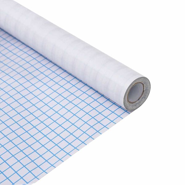 vidaXL Films pour fenêtre dépoli design à rayures PVC