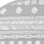 vidaXL Tapis d'extérieur gris Ø200 cm PP