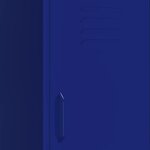 vidaXL Armoire de rangement Bleu marine 42 5x35x101 5 cm Acier