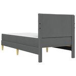 vidaXL Cadre de lit 80 x 200 cm Gris foncé
