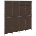 vidaXL Paravent Marron 195 x 180 cm polyrotin