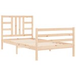 vidaXL Cadre de lit sans matelas 100x200 cm bois massif de pin