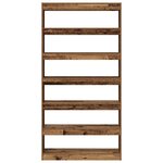 vidaXL Bibliothèque Marron Bois d'ingénierie