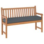 vidaXL Coussin pour banc de palette Anthracite 150 x 40 x 8 cm
