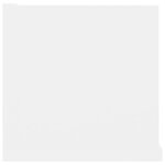 vidaXL Étagère murale à CD Blanc 100x18x18 cm Bois d'ingénierie