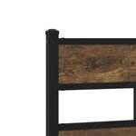vidaXL Cadre de lit sans matelas chêne fumé 150x200 cm bois ingénierie