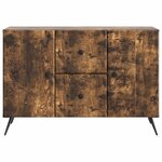 vidaXL Buffet Chêne fumé 89 x 34 5 x 60 cm Bois d'ingénierie