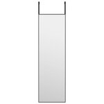 vidaXL Miroir de porte Noir 30x100 cm Verre et aluminium