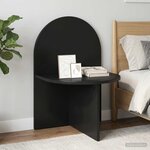 vidaXL Table de chevet 2 Pièces Chêne noir 48 x 49 x 65 cm