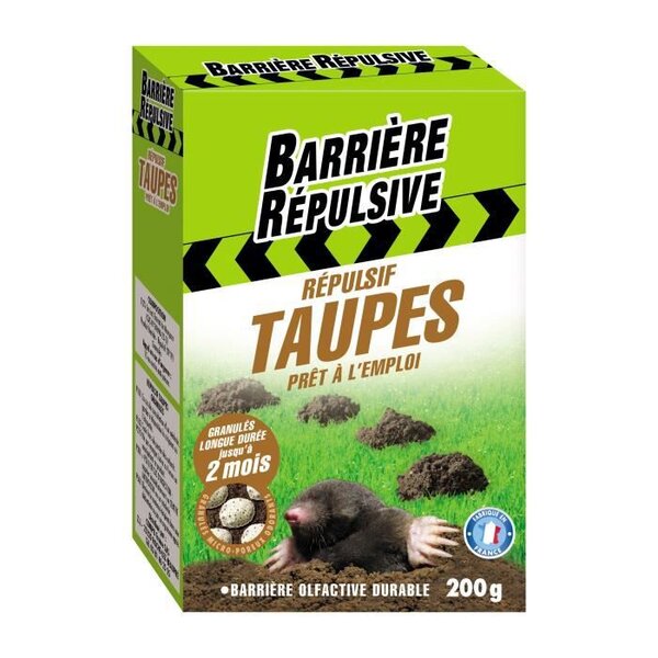 Répulsif Taupes - Granulés prets a l'emploi 200 g
