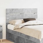 vidaXL Tête de lit Gris béton 135 cm Bois d'ingénierie