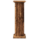 vidaXL Piédestal avec rangement vieux bois bois d'ingénierie