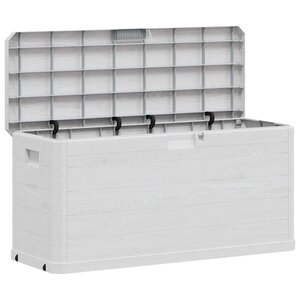 vidaXL Boîte de rangement de jardin 280 L Gris clair
