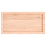 vidaXL Étagère murale 80x40x(2-6) cm bois de chêne massif non traité