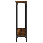 vidaXL Table console chêne fumé 100x22 5x75 cm bois d'ingénierie