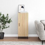vidaXL Buffet Chêne sonoma 34 5x34x90 cm Bois d'ingénierie