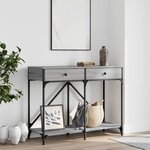 vidaXL Table console sonoma gris 100x39x78 5 cm bois d'ingénierie