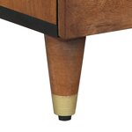vidaXL Buffet Marron miel Bois massif 40 x 33 x 75 cm Buffet