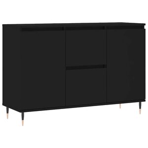 vidaXL Buffet noir 101 5x35x70 cm bois d’ingénierie