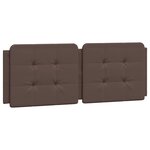 vidaXL Cadre de lit avec lumières LED marron 140x200 cm similicuir