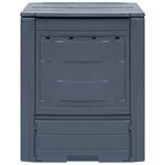 vidaXL Composteurs de jardin 3 Pièces Gris 60x60x73 cm 780 L