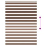 vidaXL Store zèbre marron 165x200cm largeur du tissu 160 9cm polyester