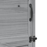 vidaXL Abri de jardin Gris 59 5 x 56 x 176 5 cm Bois d'ingénierie