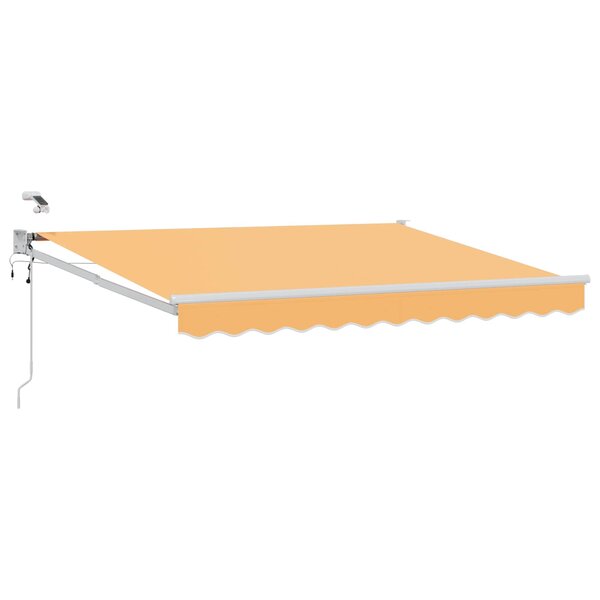 vidaXL Auvent rétractable électrique Sable 100  Polyester et Aluminium
