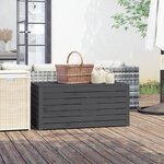 vidaXL Boîte de jardin gris 101x50 5x46 5 cm bois massif de pin