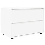 vidaXL Armoire de rangement Blanc 80 x 48 x 57 cm Bois d'ingénierie