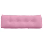 vidaXL Coussin de Dos Rose 140 x 24 x 50 cm tissu
