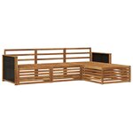 vidaXL Ensemble de canapés d'extérieur 4 pc Naturel