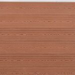 vidaXL Ensemble de panneaux de clôture marron 353x186 cm WPC