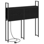 vidaXL Tête de lit de rangement Chêne noir 80 cm Bois d'ingénierie