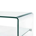 vidaXL Table basse Clair 50x45x33 cm Verre trempé