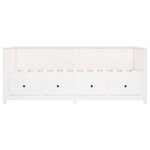 vidaXL Lit de jour sans matelas blanc 75x190 cm bois de pin massif