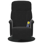 vidaXL Fauteuil de massage inclinable Noir 91 x 71 x 105 cm Velours