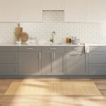 vidaXL Tapis rectangulaire naturel clair 80x200 cm bambou