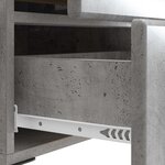 vidaXL Cabinet de chevet Gris béton 43 x 34 5 x 47 5 cm