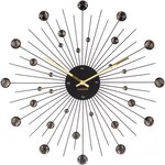 Horloge ronde en métal sunburst 50 cm