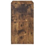 vidaXL Banc à chaussures Chêne fumé 94 5x31x57 cm Bois d'ingénierie