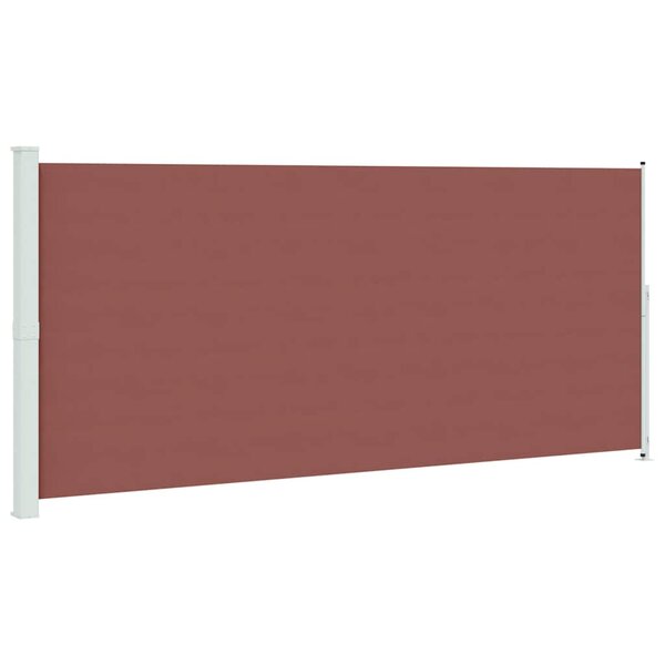 vidaXL Auvent latéral rétractable de patio 220x500 cm Marron