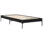 vidaXL Cadre de lit Chêne noir 80 x 200 cm Bois d'ingénierie