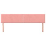 vidaXL Têtes de lit 2 Pièces Rose 90x5x78/88 cm Velours