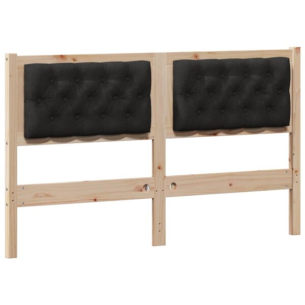 vidaXL Tête de lit Autre Marron et noir 150 cm Bois massif en pin