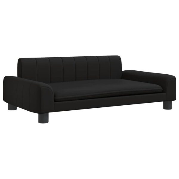 vidaXL Canapé pour enfants noir 90x53x30 cm similicuir