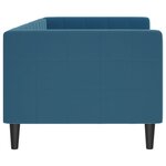 vidaXL Lit de repos sans matelas bleu 80x200 cm velours