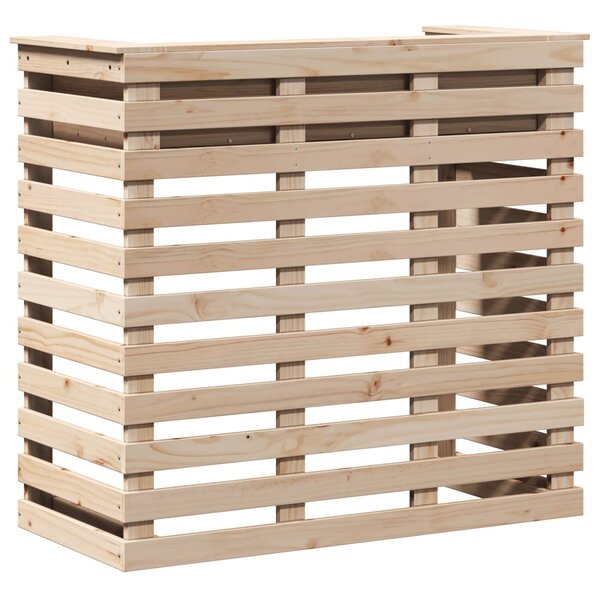 vidaXL Table de bar d'extérieur 113 5x50x103 cm bois massif de pin